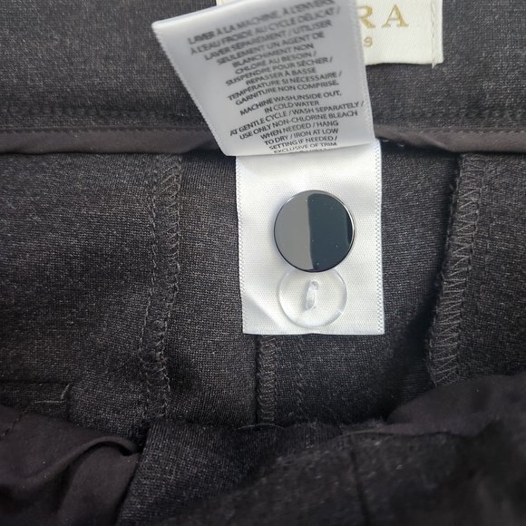 Laura Petites 16 Dark Brown Ankle Pants Classic Plus Size Career Office Workwear - Picture 8 of 13